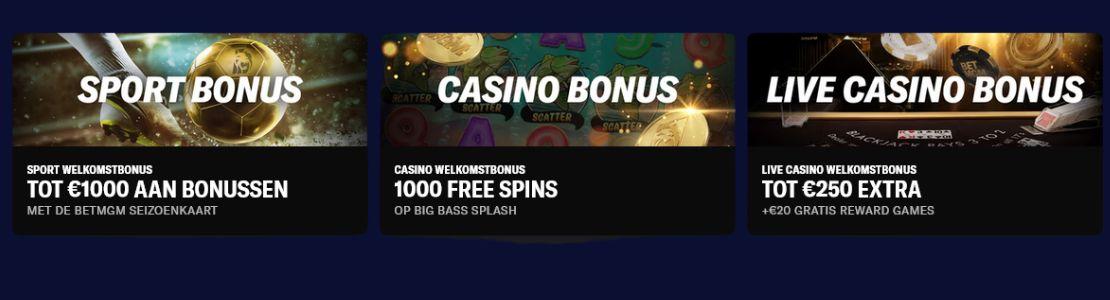 BetMGM XXL online casino bonussen