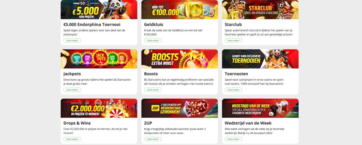 Overige promoties bij Star casino XXLcasino