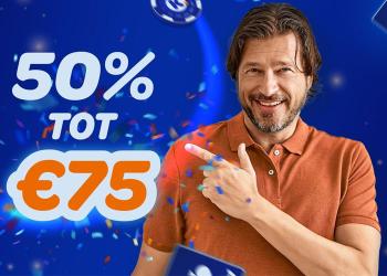 Bonus van de Week bij Kansino: 50 procent bonus tot 75 euro