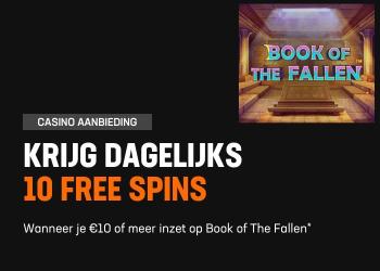 Book of the Fallen met gratis spins spelen bij LiveScore Bet