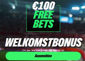 Claim €100 free bets + 15x odds boost bij ComeOn Casino! Claim de welkomstbonus €100 free bets bij ComeOn Casino!