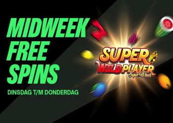 Claim bij ComeOn Casino gratis spins voor Super Wild Player