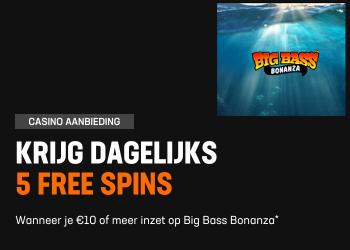 Krijg tot zondag dagelijks 5 gratis spins bij LiveScore Bet Krijg tot zondag dagelijks 5 gratis spins bij LiveScore Bet