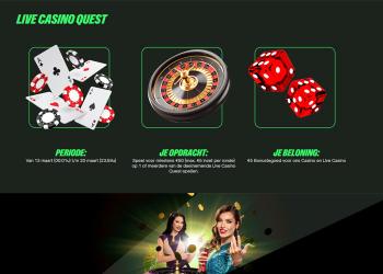 Live Casino Quest bij ComeOn Casino: verdien 5 euro tegoed Live Casino Quest bij ComeOn Casino: verdien 5 euro tegoed