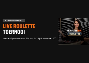 LiveScore Bet organiseert Live Roulette Toernooi met mooie prijzen