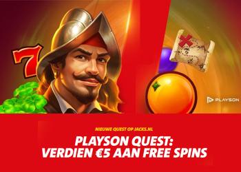 Ontvang 25 gratis spins met Playson Quest bij Jack’s Casino