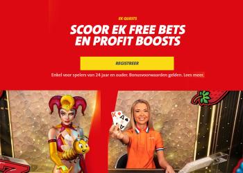 Scoor op rustdagen EK Free Bets en Profit Boosts bij Jacks