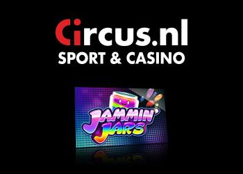 Speel Jammin' Jars bij Circus voor gratis spins op Sweet Bonanza!